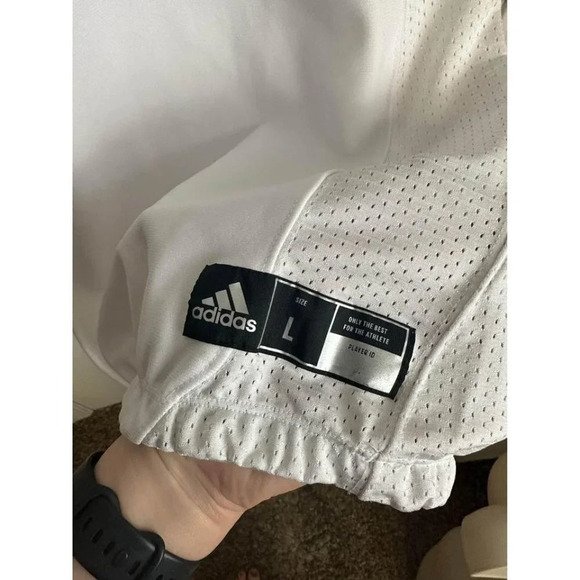 Adidas Football Climilite Jeresy Shirt Tech Fit Hyped J Size Large #0485 - Picture 5 of 6